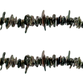 Ocean bamboo kralen Anthracite 280st streng