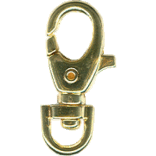 Sleutel haak karabijn 35mm goud