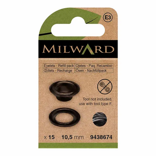 Milward Nestelringen 10,5mm zwart