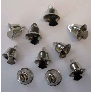 Metalen klokjes bel  zilver per zakje