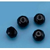 Facetgeslepen Kralen Wheel - 8x10mm- Opaque Zwart