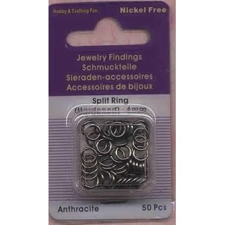 Split Ringen - Gehard - antraciet - 6mm