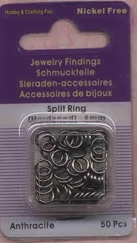 Split Ringen - Gehard - antraciet - 6mm