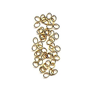 Doosje splitringetjes 5x7 mm enkel ovaal (50st) goudkleurig