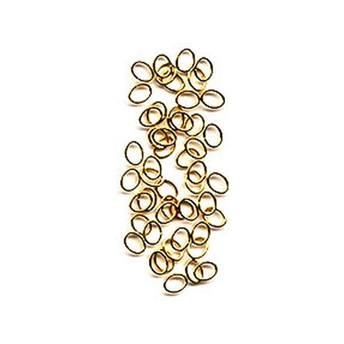 Doosje splitringetjes 5x7 mm enkel ovaal (50st) goudkleurig