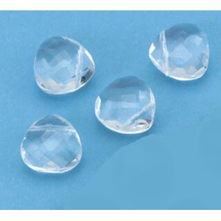 Facetgeslepen Kralen Heart- 13mm - transparant