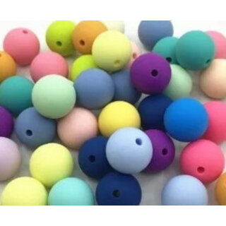 Siliconen kralen 15mm rond