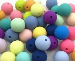 Siliconen kralen 15mm rond