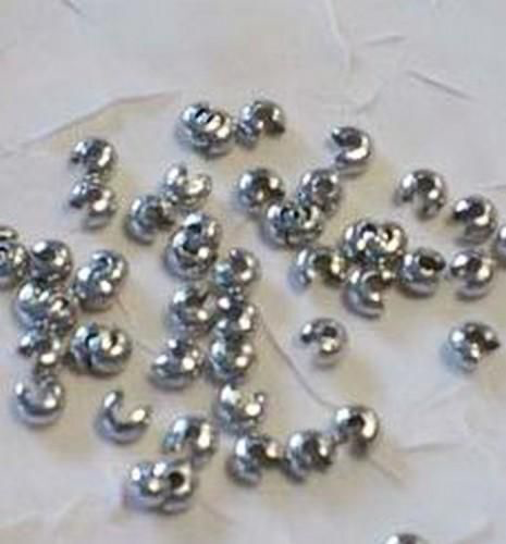 Knijpkraal verberger platinum 4mm 50st in zakje