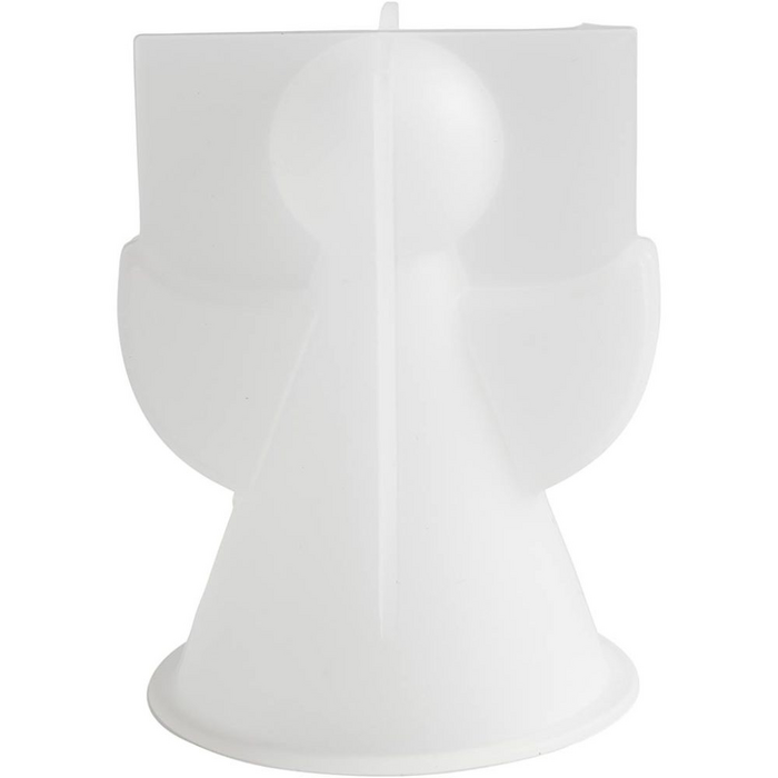 Siliconen vormen, Engel:, H: 9,5 cm, B: 7 cm, mat transparant, 1 stuk