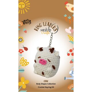 Knitty Critters Keyring Cow haakpakket