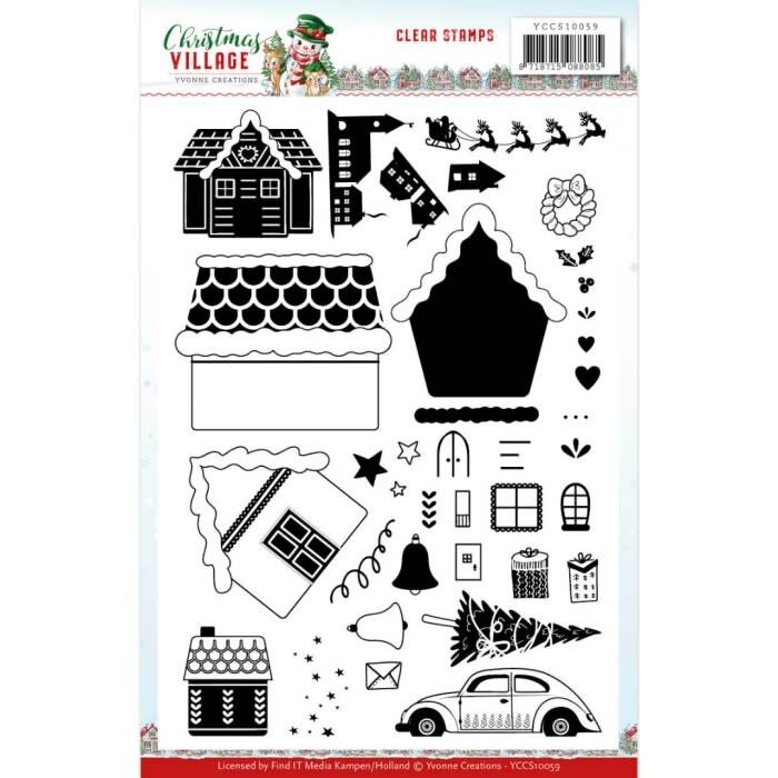 Clear Stamps Christmas Village by Yvonne Creations stempel