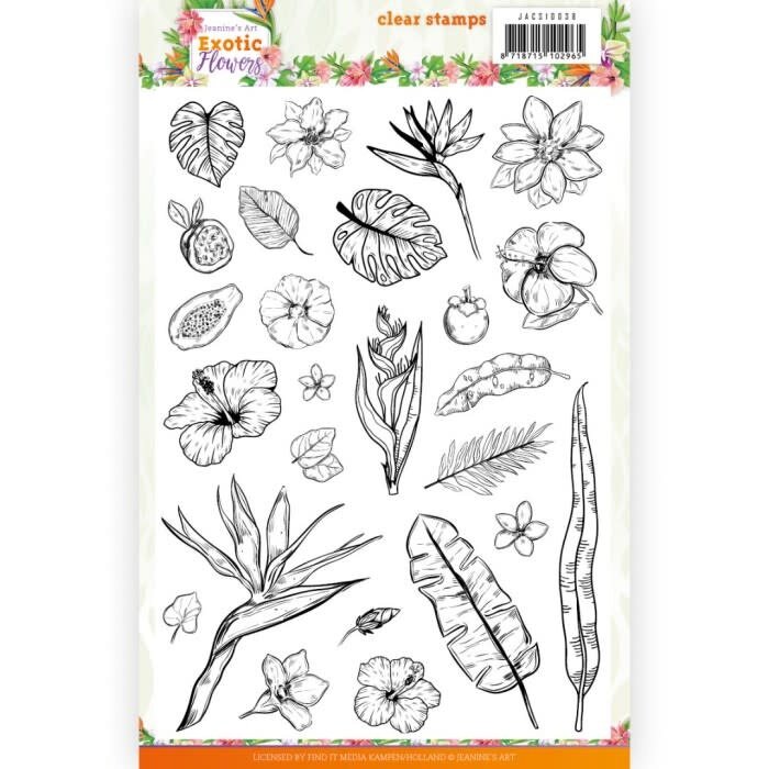 Clear Stamps - Jeanine's Art - Exotic Flowers