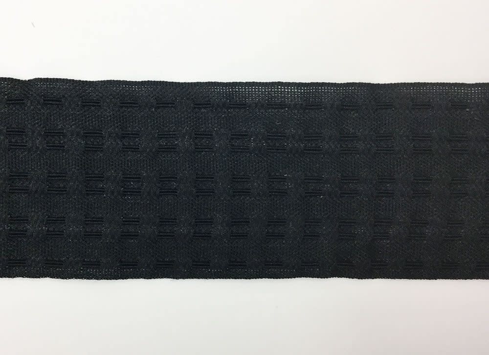 Smock band rimpel elastiek 55mm zwart 6 draads