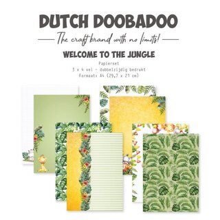 Dutch Doobadoo. Paperset - DDBD - Welcome to the Jungle A4