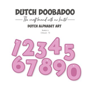 Stencils -DDBD - Dutch alphabet art - numbers