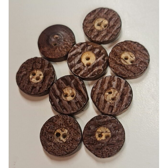 Knoop hout bast 20mm per stuk