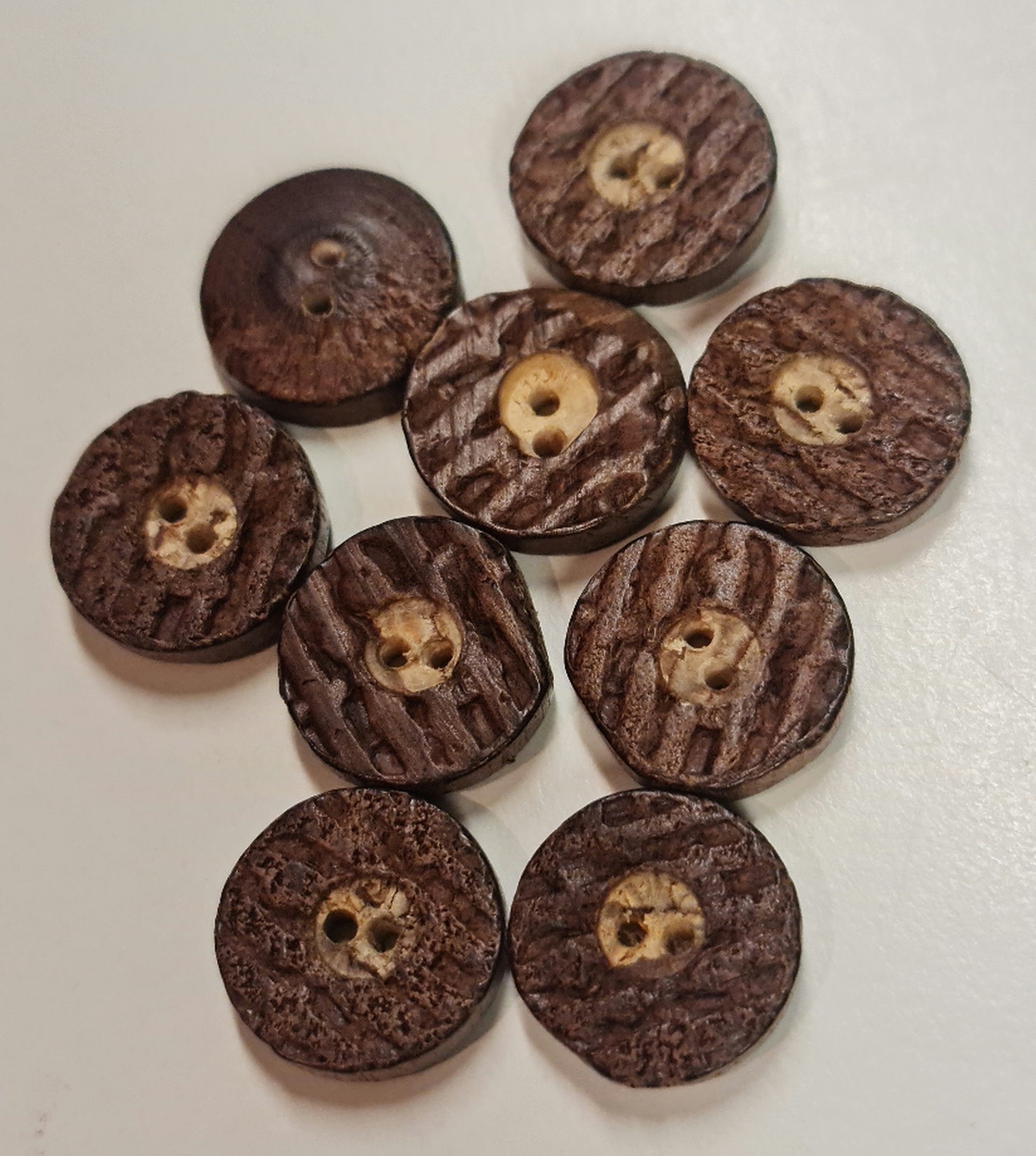 Knoop hout bast 20mm per stuk