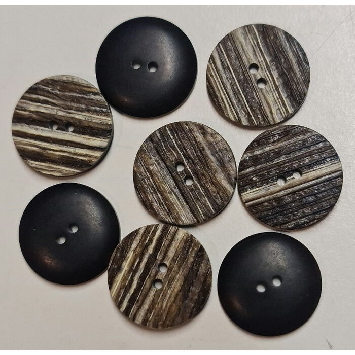 Knoop luxe streepjes 22mm