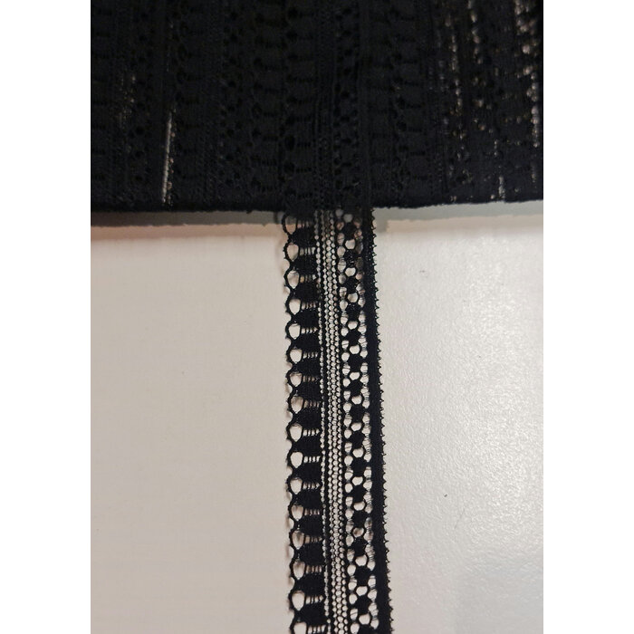 Kant 20mm zwart elastisch per meter