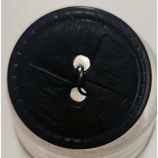 Knoop zwart luxe patchwork detail 23mm