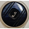Knoop blauw zwart luxe glans 27mm