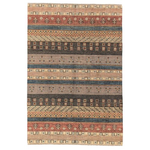 Hand knotted 9'8x6'5 Modern Art Deco Wool Rug 301x199 cm Abstract Carpet Hand knotted 9'8x6'5 Modern Art Deco Wool Rug 301x199 cm Abstract Carpet