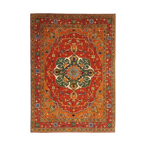 (11'1 x 8'5) feet super fine oriental kazak rug 340x260 cm serapi heriz design (11'1 x 8'5) feet super fine oriental kazak rug 340x260 cm serapi heriz design