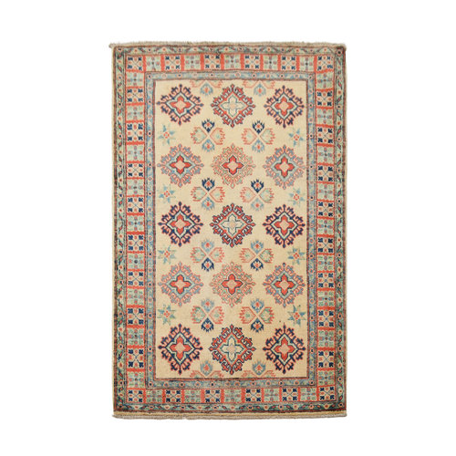 Geometric Wool Rug Tribal 5'05x3'21 Hand knotted carpet Royal kazak Geometric Wool Rug Tribal 5'05x3'21 Hand knotted carpet Royal kazak
