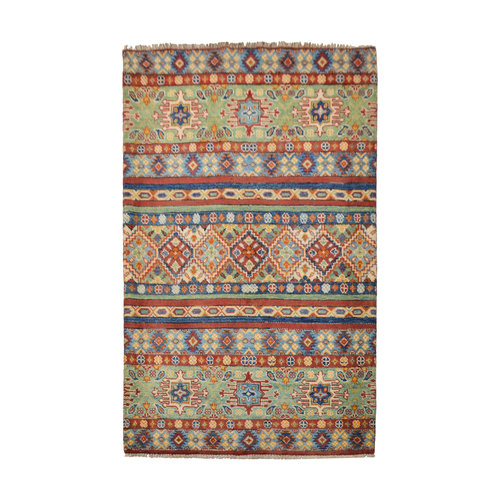 Handgeknoopt Royal kazak tapijt 159x101 cm vloerkleed Traditional Handgeknoopt Royal kazak tapijt 159x101 cm vloerkleed Traditional