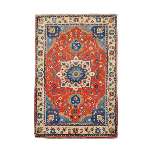 Geometric Wool Red Rug Tribal 5'11x3'37 Hand knotted carpet Royal kazak Geometric Wool Red Rug Tribal 5'11x3'37 Hand knotted carpet Royal kazak