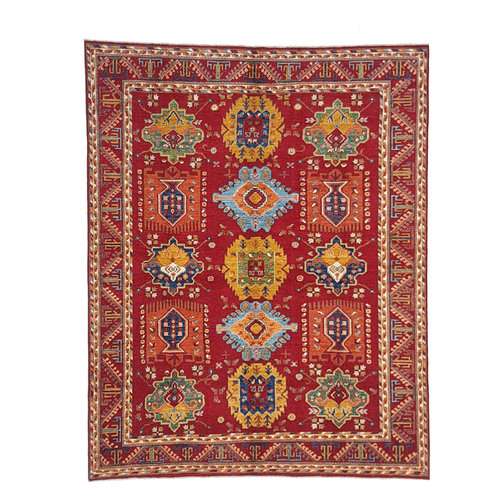 (9'6 x 8') feet super fine oriental kazak rug 295x245 cm (9'6 x 8') feet super fine oriental kazak rug 295x245 cm