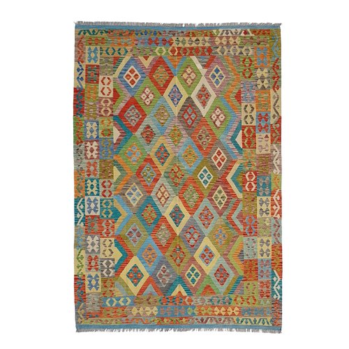exclusive Vloerkleed Tapijt Kelim 301x207 cm Kleed Hand Geweven Kilim exclusive Vloerkleed Tapijt Kelim 301x207 cm Kleed Hand Geweven Kilim