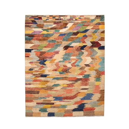 Hand knotted 7'9x6'3ft Modern Multicolor best Wool Rug 242x193cm Area rug Carpet Hand knotted 7'9x6'3ft Modern Multicolor best Wool Rug 242x193cm Area rug Carpet