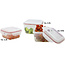 Vershoudbakjes Set - 3 Delig - 0,9L + 1,2L + 2,3L - Vierkant - BPA Vrij - Rood