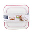 Vershoudbakjes Set - 3 Delig - 0,9L + 1,2L + 2,3L - Vierkant - BPA Vrij - Rood