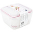 Vershoudbakjes Set - 3 Delig - 0,9L + 1,2L + 2,3L - Vierkant - BPA Vrij - Rood