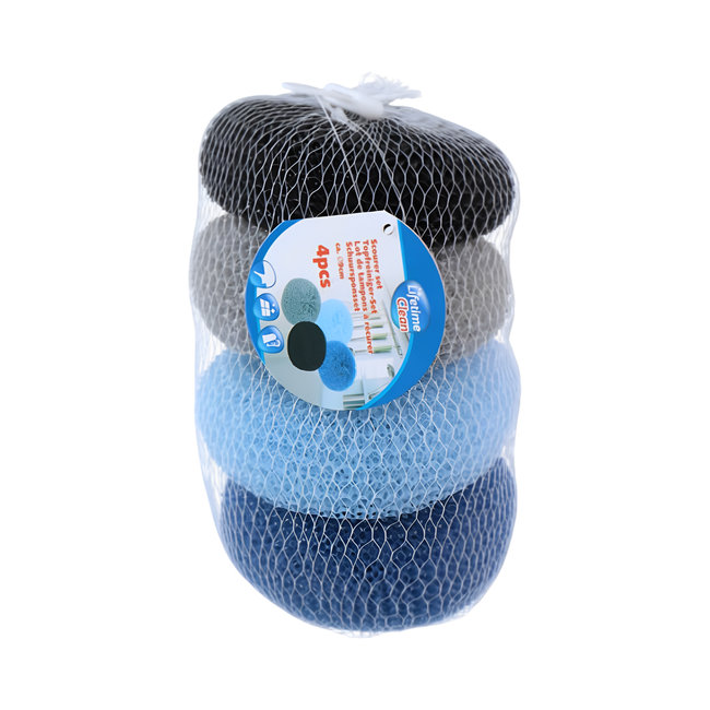 Pannenspons Nylon - Ø9x4 cm - Nylon Scourer - 4 Stuks