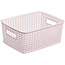 Opbergmand Rattan 4,5L - Mand - Rechthoek - Lichtroze