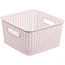 Gondol Opbergmand Rattan 4,5L - Mand - Vierkant - Lichtroze