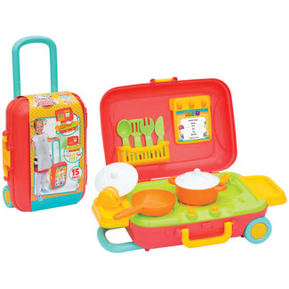 DEDE Candy & Ken Kookgerei Trolley -  15 Delig - Kitchen Trolley - Oranje