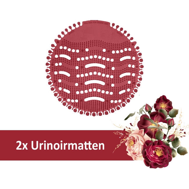 Urinoirmat - Anti Spat WC Mat - Toilet Mat - Frisse Geur - 2 Stuks - Fresh Flower