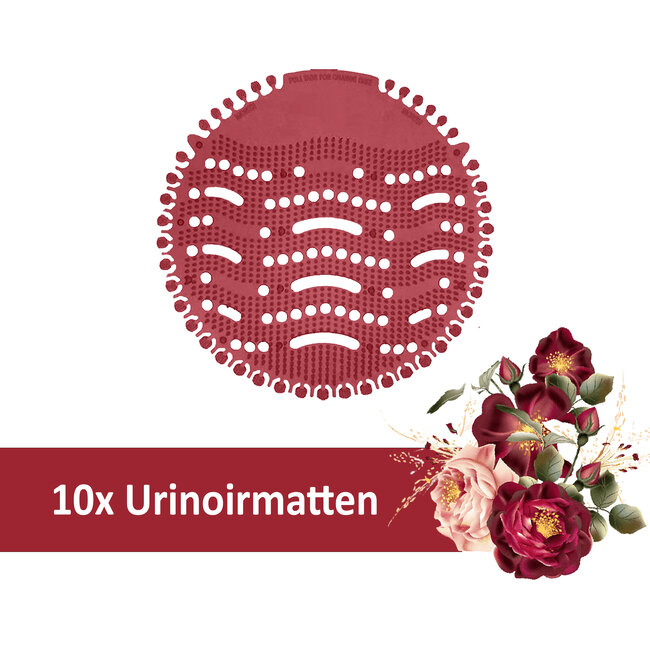 Urinoirmat - Anti Spat WC Mat - Toilet Mat - Frisse Geur - 10 Stuks - Fresh Flower