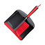 Dirt Devil Stoffer en Blik - 2 Delig - Anti-Sliphandvat - Fijne Haren - 35,5x22,8x6 cm - Grijs/Rood