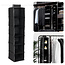 Storage Solutions Kledingkast Organizer - Hang Organizer 15x30x84 cm - 6 Vakken - Zwart