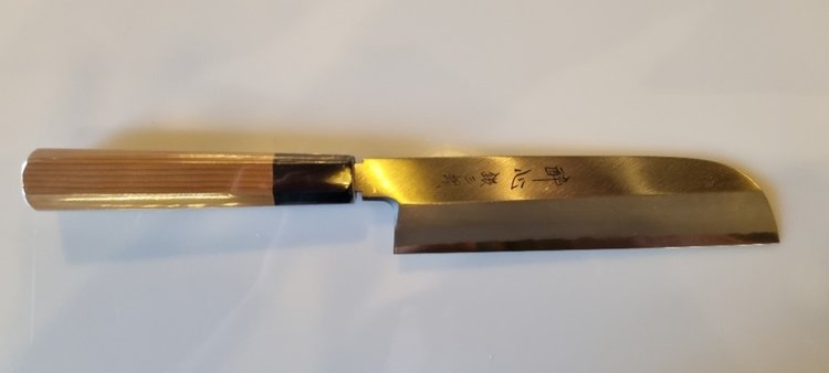 Suisin Usuba Kamagata 18 cm Hitachi Yasuki Steel Ginsan