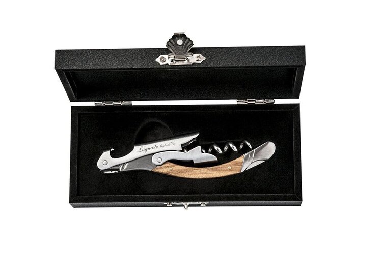 Laguiole Style De Vie Laguiole Style de Vie Kurkentrekker Olijfhout Luxury Line