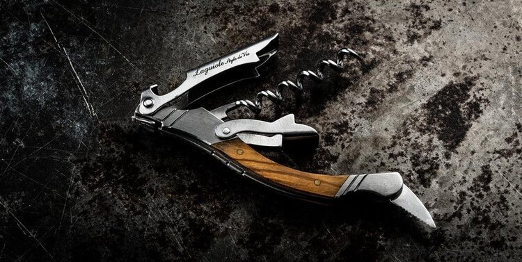 Laguiole Style De Vie Laguiole Style de Vie Kurkentrekker Olijfhout Luxury Line