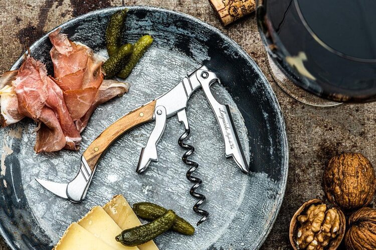 Laguiole Style De Vie Laguiole Style de Vie Kurkentrekker Olijfhout Luxury Line