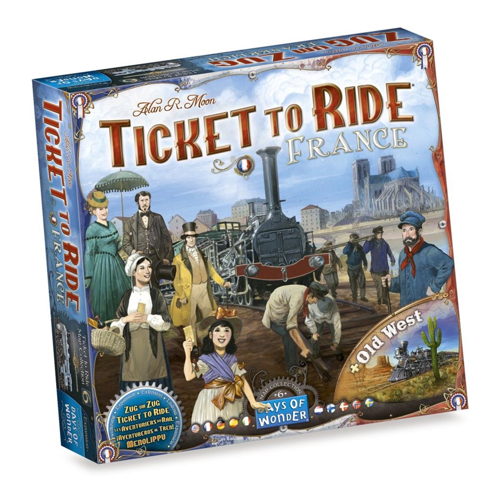 Days of Wonder Ticket to Ride: France/Old West (NL/EN/DE/FR/SP/IT) **